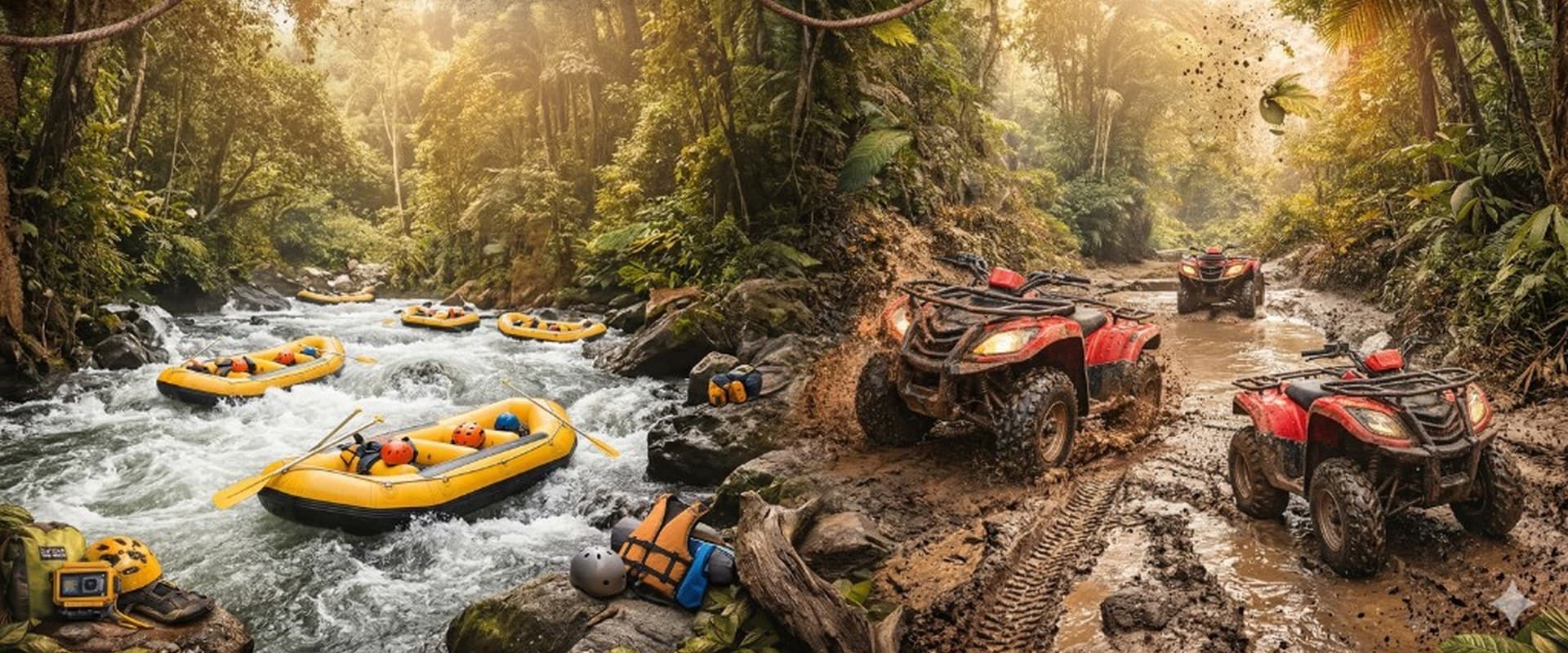 ATV & rafting adventure — full tour flyer