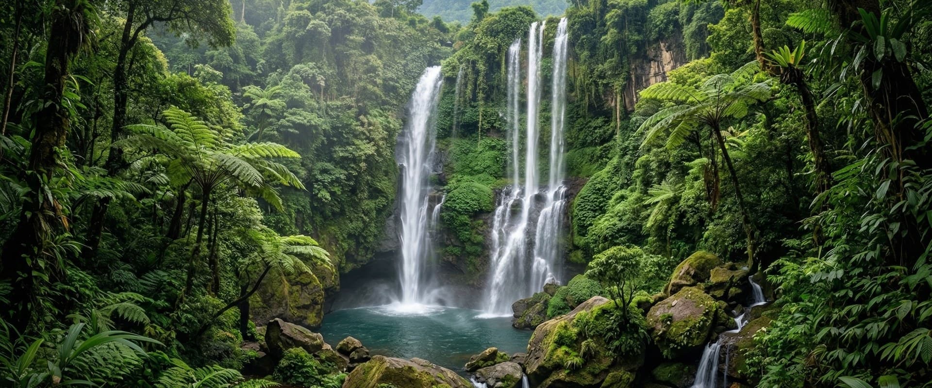 Perjalanan air terjun terindah — brosur tur lengkap